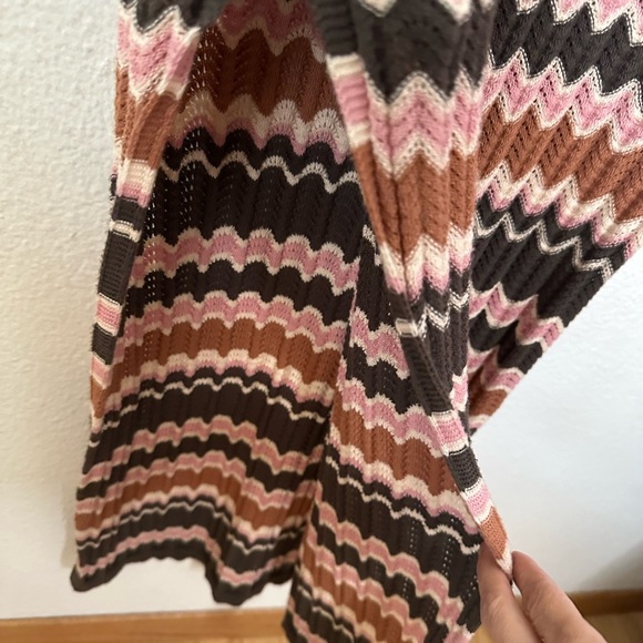 Multicolor Zigzag Knit Sleeveless Small Maxi Dress BNWT - Picture 6 of 9